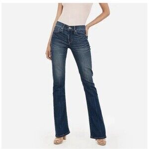 Express jeans Women Boot Stella Regular Fit Low Rise Cotton Blend Size 8s